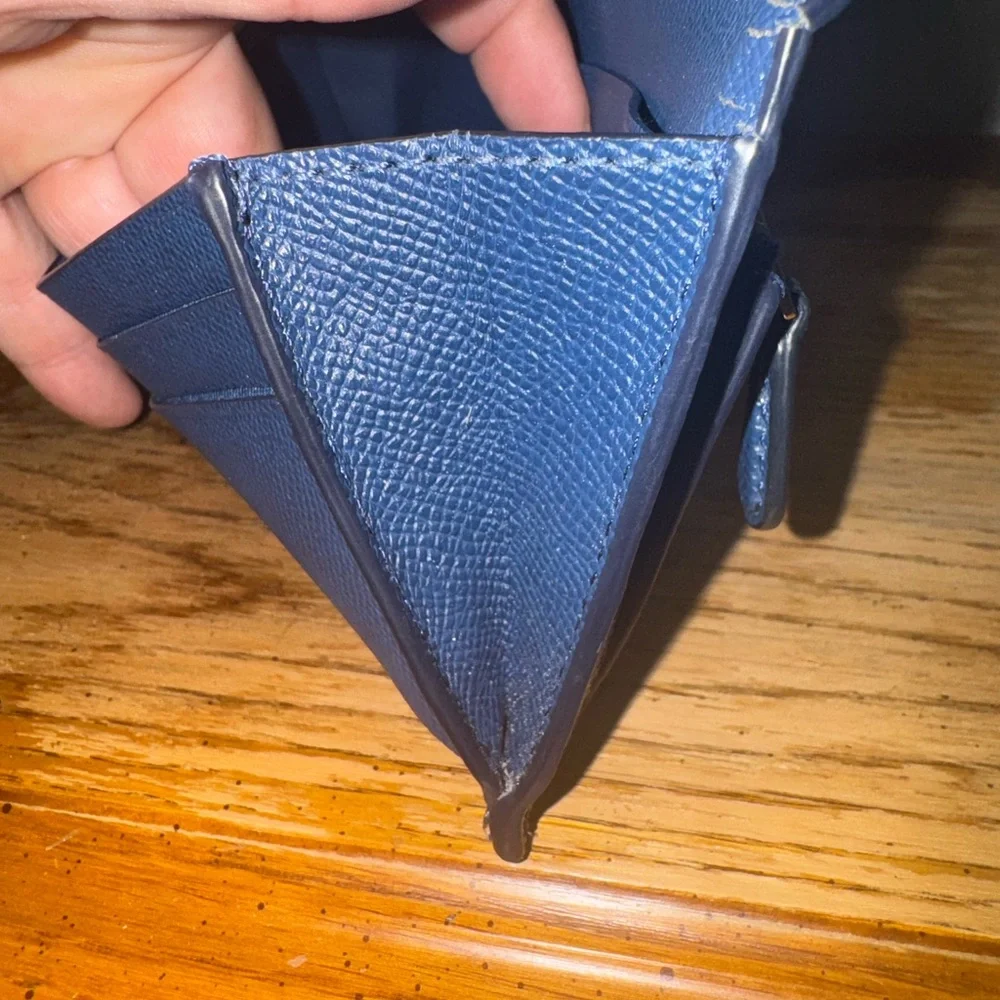 Coach Blue Leather Wallet - Picture 4 of 7